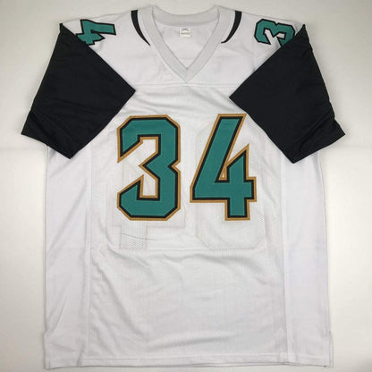 Autographed/Signed Carlos Hyde Jacksonville White Football Jersey JSA COA