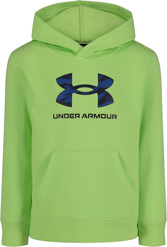 Under Armour UA RIVAL PRINT FILL HOODIE, Morph Green, 3T