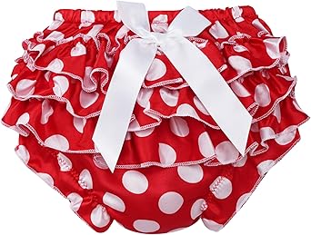 Baby Girls Bloomers Diaper Covers Summer Ruffled Bowknot Briefs for Birthday Party Photoshoot
