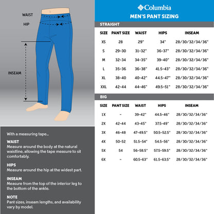 Columbia Men's Powder Stash Pant, Night Wave, Large