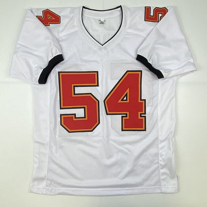 Autographed/Signed Lavonte David Tampa Bay White Football Jersey JSA COA