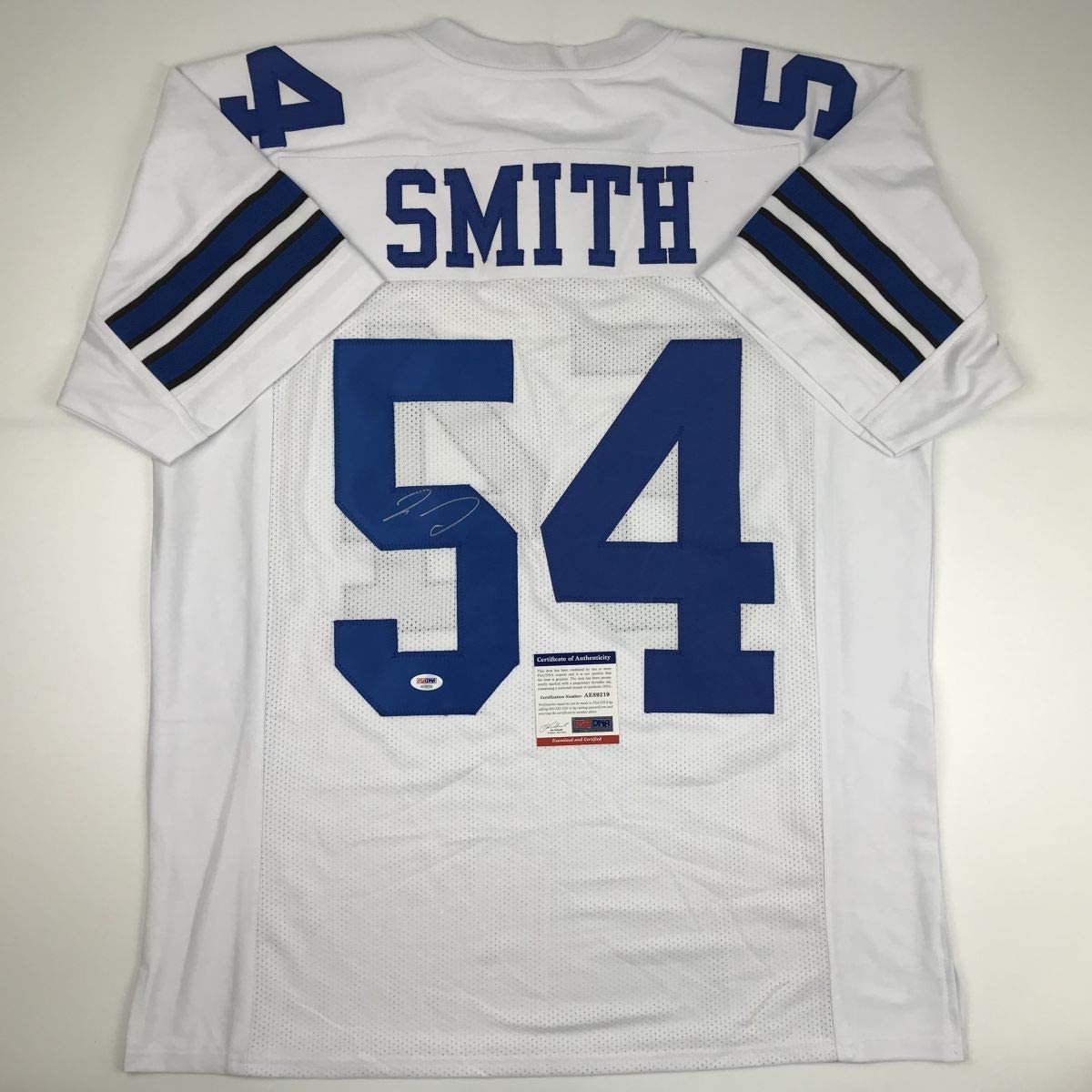 Autographed/Signed Jaylon Smith Dallas White Football Jersey PSA/DNA COA
