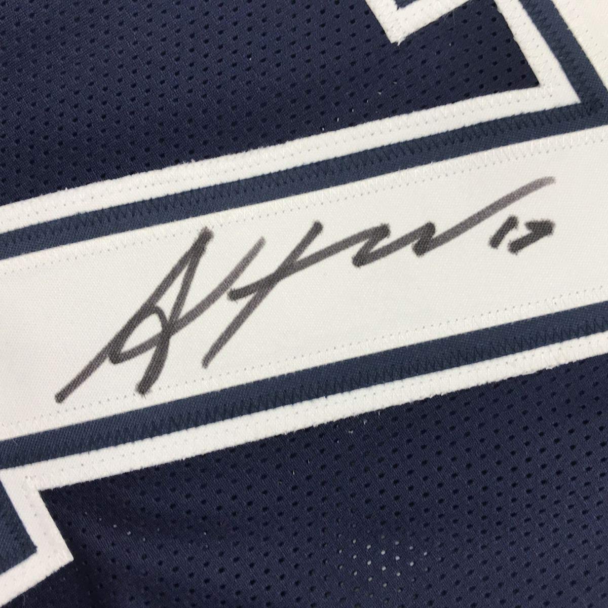 Autographed/Signed Allen Hurns Dallas Dark Blue Football Jersey JSA COA