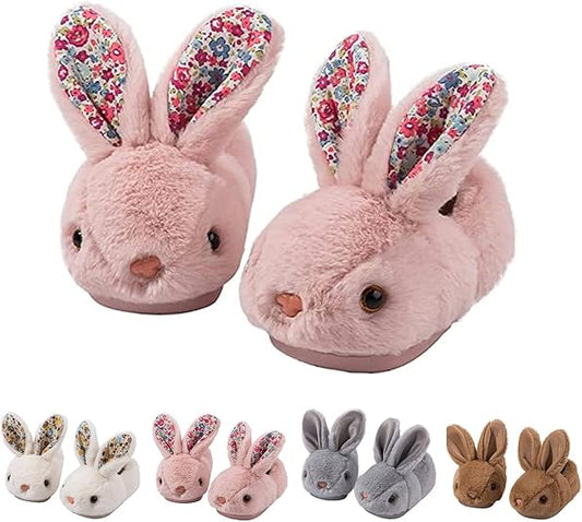 Toddler Slippers Boy and Girl Bunny Slippers Plush Cute Non-Slip Warm Winter Shoes, Suitable for indoor and outdoor Kids Slippers