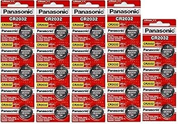 24 Panasonic CR2032 Batteries Lithium cr-2032 3V Coin Cell 4 Packs of 6 Batteries