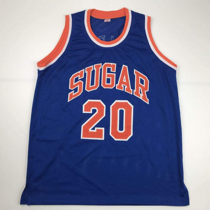 Autographed/Signed Micheal Ray Richardson New York Royal Blue Basketball Jersey PSA/DNA COA