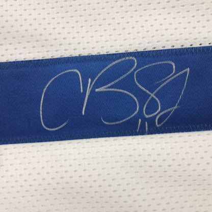 Autographed/Signed Cole Beasley Dallas White Football Jersey JSA COA