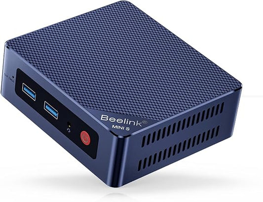 Beelink Mini S13, Mini PC with 13th Gen Twin Lake N150 (up to 3.6 GHz), 16GB DDR4 3200MHz RAM, 500GB SSD, Desktop Computer Supports Dual HDMI, WiFi 6, BT5.2, 1000M LAN, USB3.2, Mounted Bracket