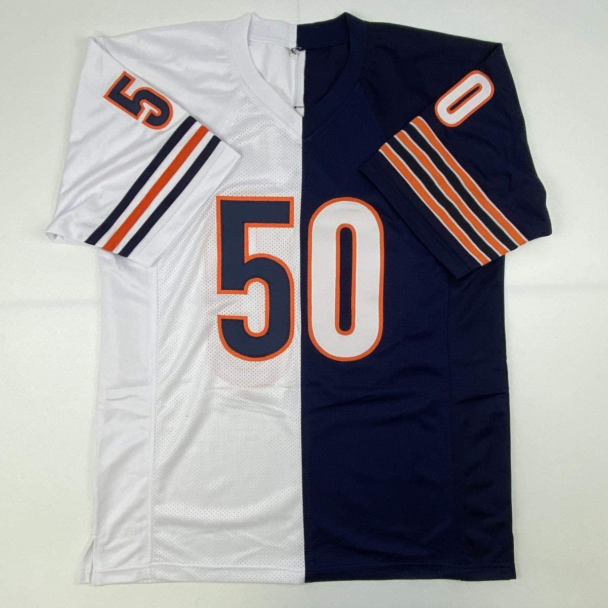 Autographed/Signed Mike Singletary HOF 98 Chicago Split Football Jersey JSA COA