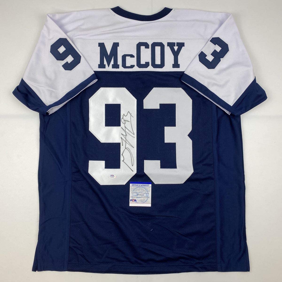 Autographed/Signed Gerald McCoy Dallas Thanksgiving Day Football Jersey PSA/DNA COA