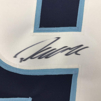 Autographed/Signed Patrik Laine Winnipeg Blue Hockey Jersey Beckett BAS COA