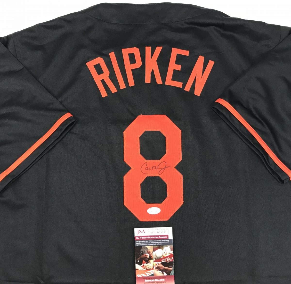 Autographed/Signed Cal Ripken Jr. Baltimore Black Baseball Jersey JSA COA