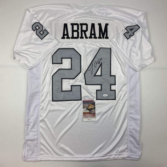 Autographed/Signed Johnathan Abram Las Vegas Oakland Color Rush Football Jersey JSA COA