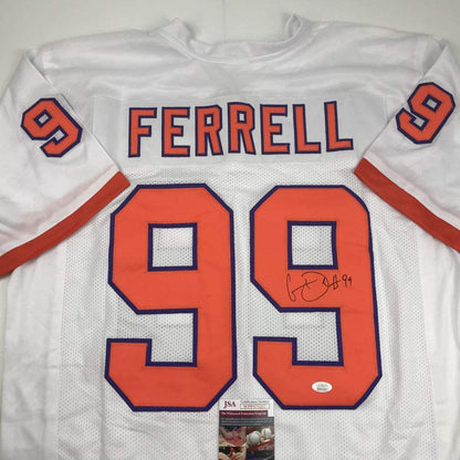 Autographed/Signed Clelin Ferrell Clemson White College Football Jersey JSA COA