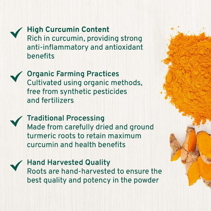 Spice Train Organic Turmeric Powder w/ Curcumin 397g/14oz, Organic / Gluten Free EXP 12/25