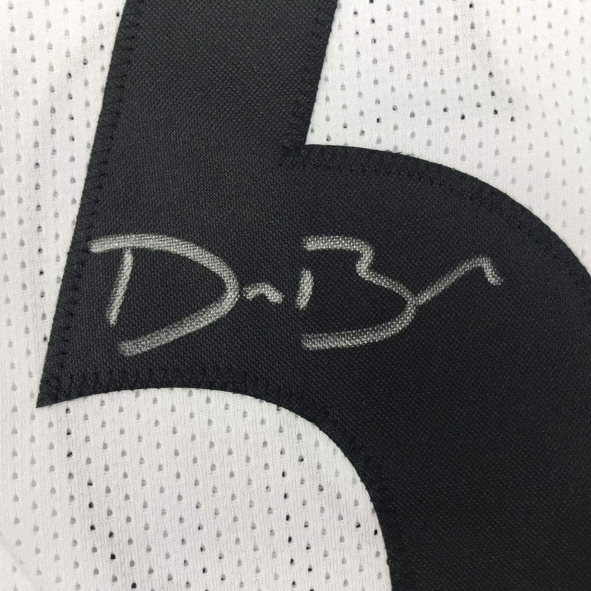 Autographed/Signed Devin Bush Pittsburgh White Football Jersey JSA COA