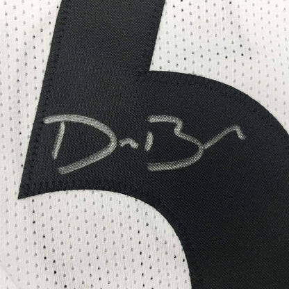 Autographed/Signed Devin Bush Pittsburgh White Football Jersey JSA COA