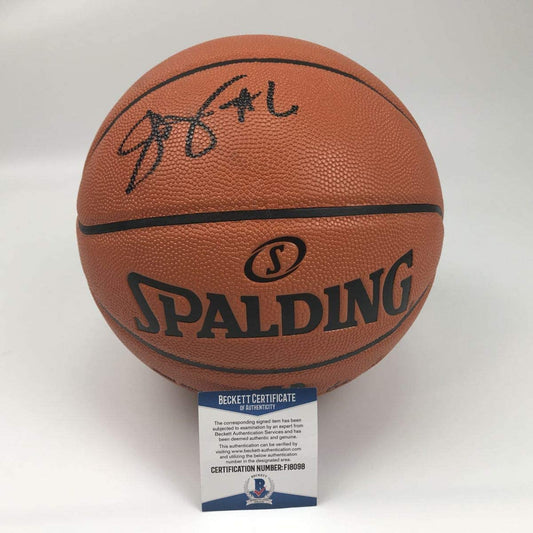 Autographed/Signed Julius Erving Dr. J Erving Philadelphia 76ers Sixers Spalding Basketball Beckett BAS COA