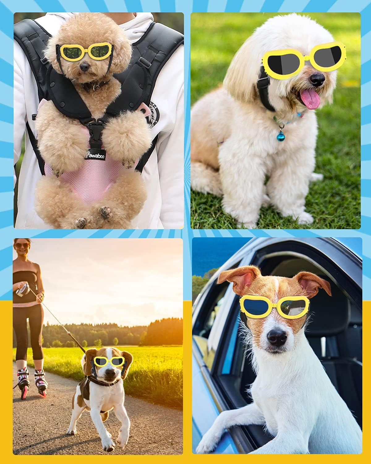 Dog goggle cute style 4 colors