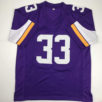Autographed/Signed Dalvin Cook Minnesota Vikings Purple Football Jersey JSA COA