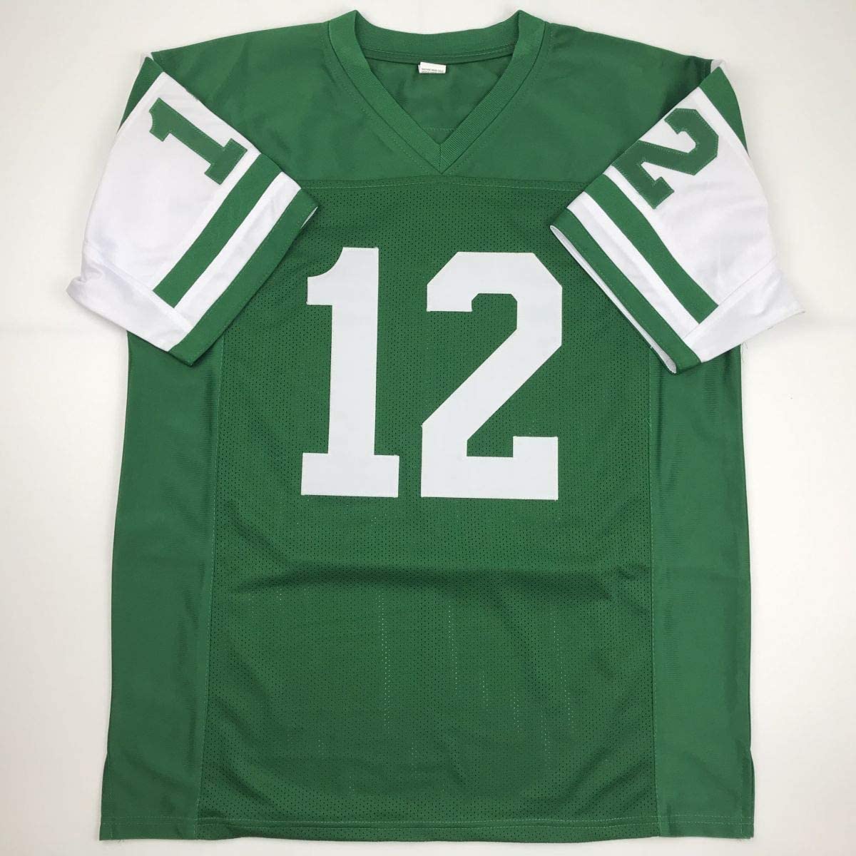 Autographed/Signed Joe Namath New York Green Football Jersey JSA COA