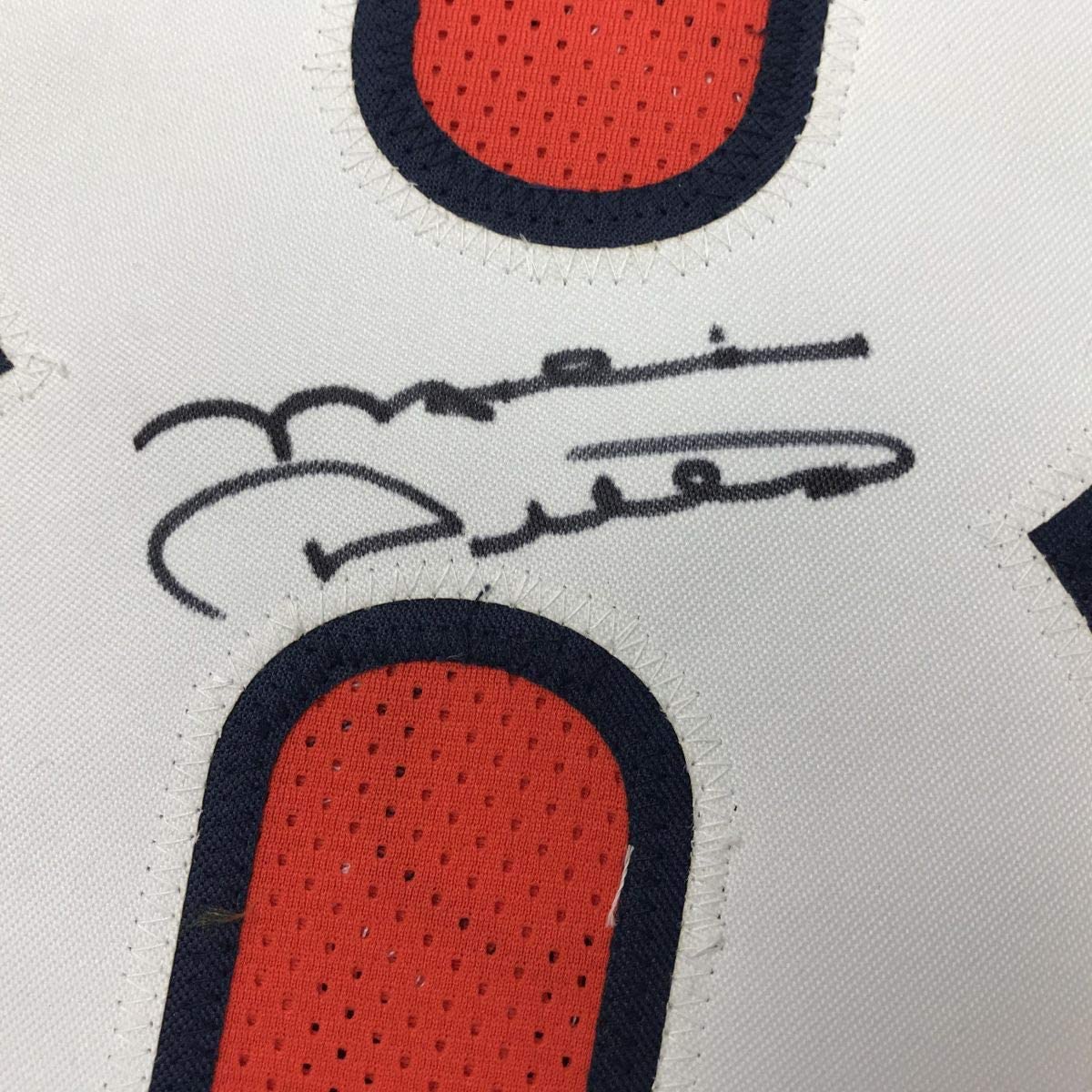 Autographed/Signed Mike Ditka Chicago Orange Stat Football Jersey JSA COA