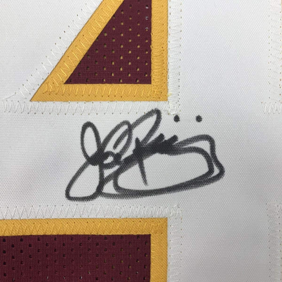Autographed/Signed John Riggins Washington Burgundy Football Jersey JSA COA