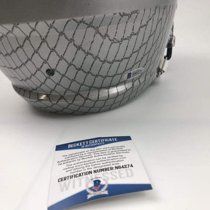 Autographed/Signed Bo Jackson Oakland Raiders Full Size FS F/S Replica Football Helmet Beckett BAS COA