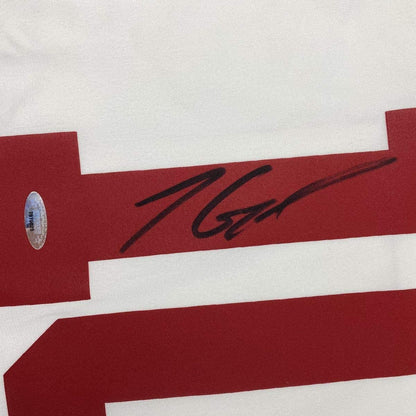 Autographed/Signed Jimmy Garoppolo San Francisco White Football Jersey Tristar COA