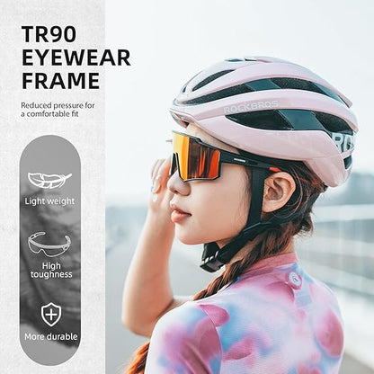 ROCKBROS Polarized Cycling Sunglasses UV400 Protection TR90 Frame Unisex