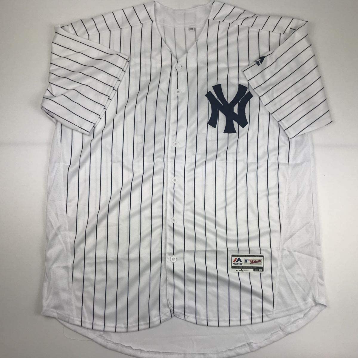 Autographed/Signed Gary Sanchez New York Pinstripe Baseball Jersey Beckett BAS COA