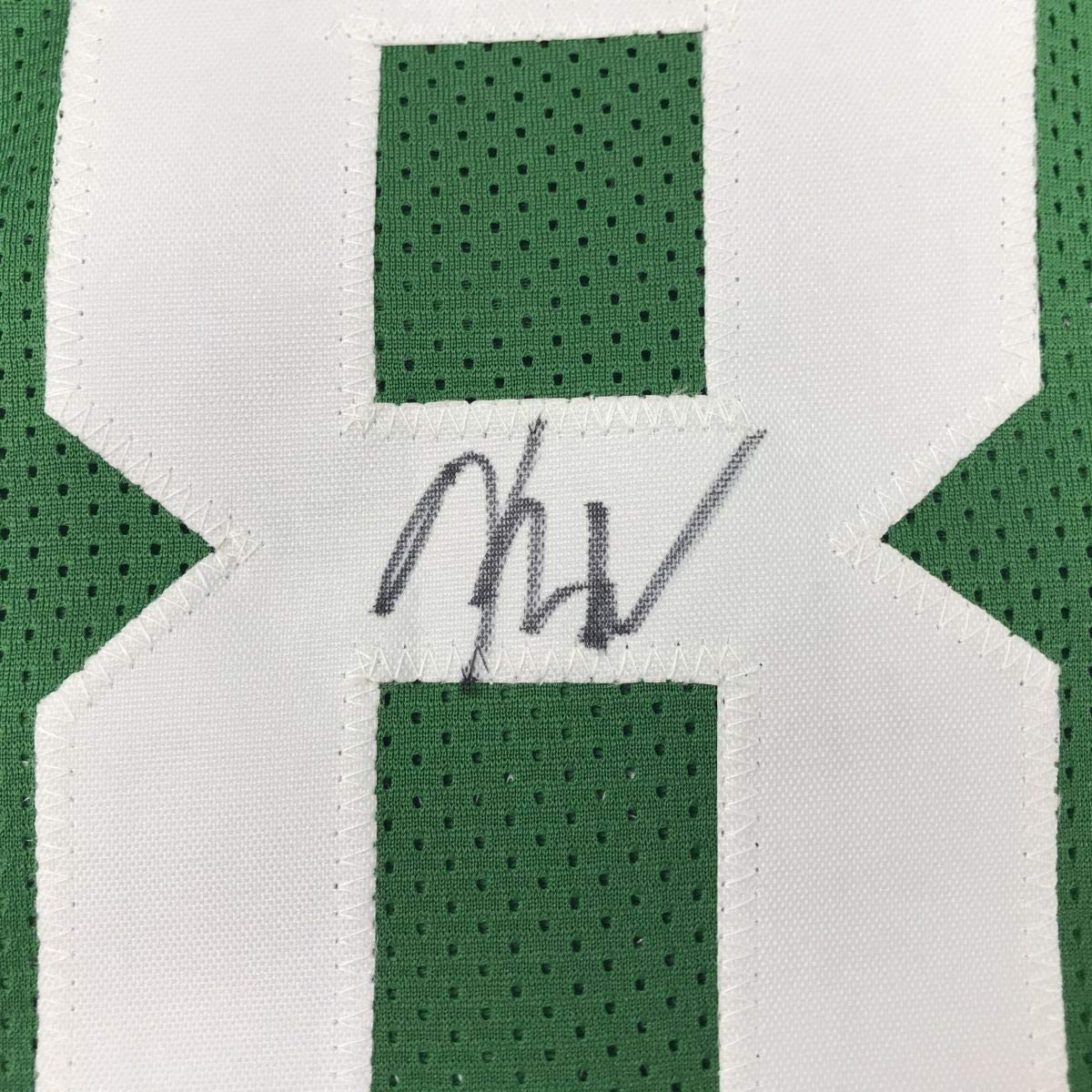 Autographed/Signed Kemba Walker Boston Green Basketball Jersey JSA COA