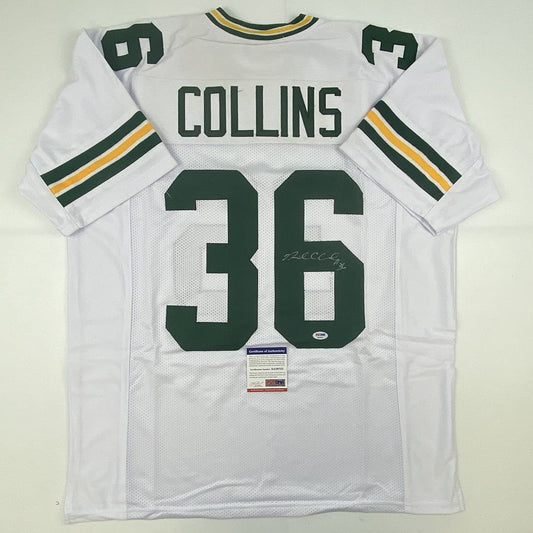 Autographed/Signed Nick Collins Green Bay White Football Jersey PSA/DNA COA