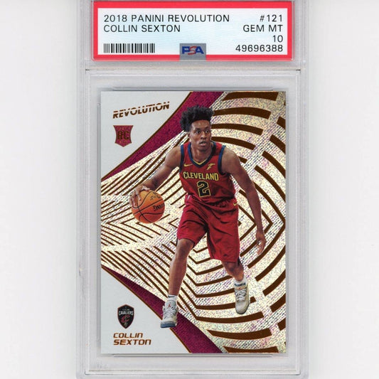 Graded 2018-19 Panini Revolution Collin Sexton #121 Rookie RC Basketball Card PSA 10 Gem Mint