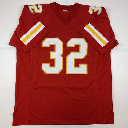 Autographed/Signed Tyrann Mathieu Kansas City Red Football Jersey JSA COA