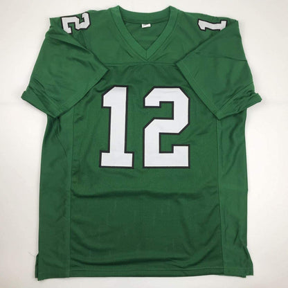 Autographed/Signed Randall Cunningham Philadelphia Green Football Jersey JSA COA