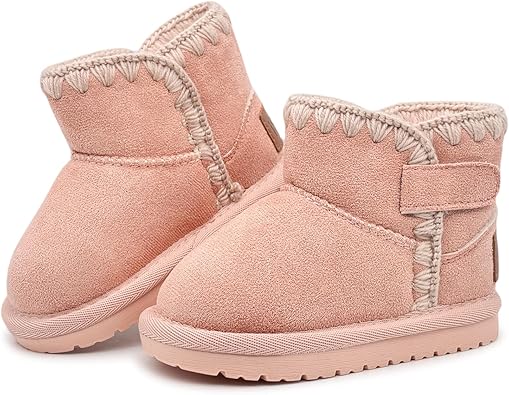 Baby Boots Winter Snow Booties Infant Boys Girls Outdoor Warm Shoes for Cold Weather 6 9 12 15 18 24 Months
