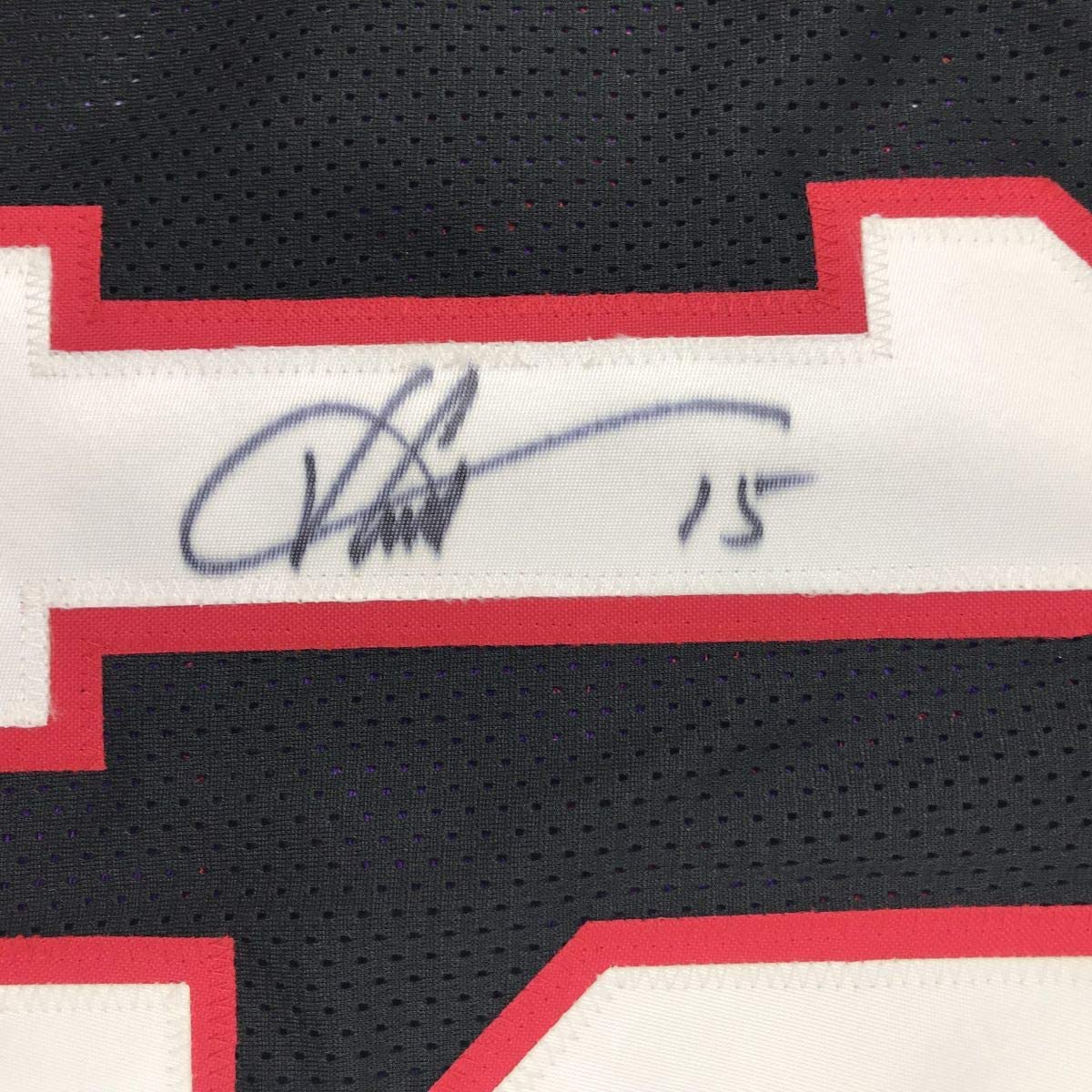 Autographed/Signed Vince Carter Toronto Black Basketball Jersey Beckett BAS COA