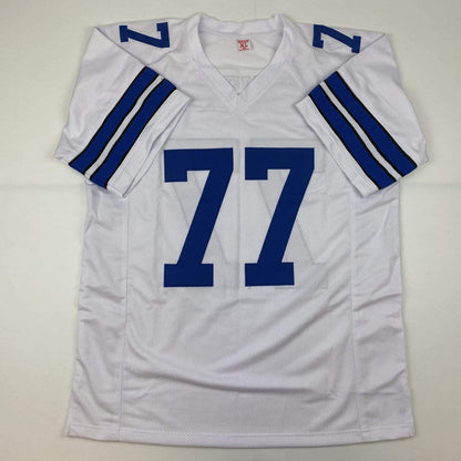 Autographed/Signed Tyron Smith Dallas White Football Jersey JSA COA