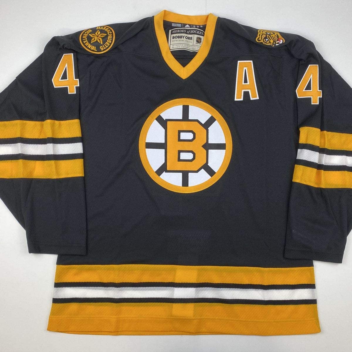 Autographed/Signed Bobby Orr Boston Yellow Hockey Jersey Fanatics COA Holo