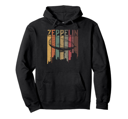 Zeppelin Dirigible Airship Hoodie - Casual Everyday Wear for Adults