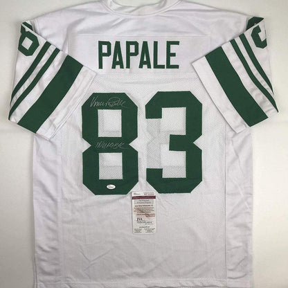 Autographed/Signed Vince Papale Invincible Philadelphia White Football Jersey JSA COA