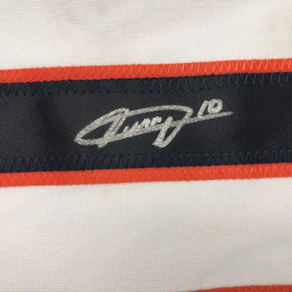 Autographed/Signed Yulieski Yuli Gurriel Houston White Baseball Jersey JSA COA