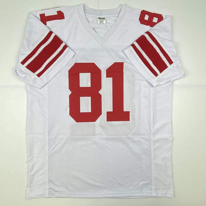 Autographed/Signed Amani Toomer New York White Football Jersey PSA/DNA COA