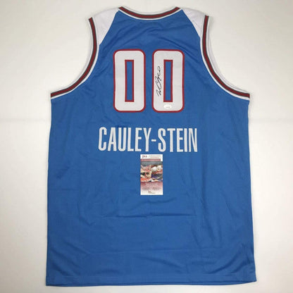 Autographed/Signed Willie Cauley-Stein Sacramento Retro Blue Basketball Jersey JSA COA