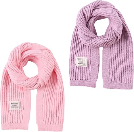 Zsedrut Kids Winter Scarf Little Girls Soft Neck Warmer Boy Cold Weather Scarves For Fall Winter