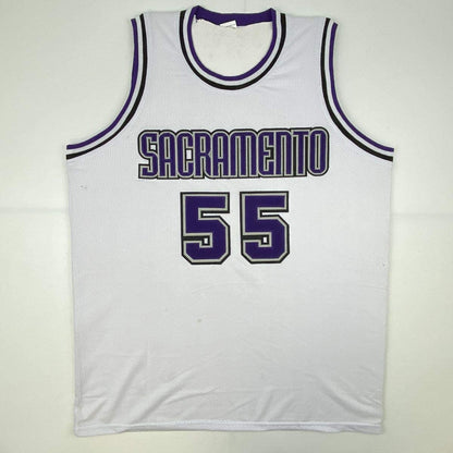 Autographed/Signed Jason Williams Sacramento White Basketball Jersey PSA/DNA COA