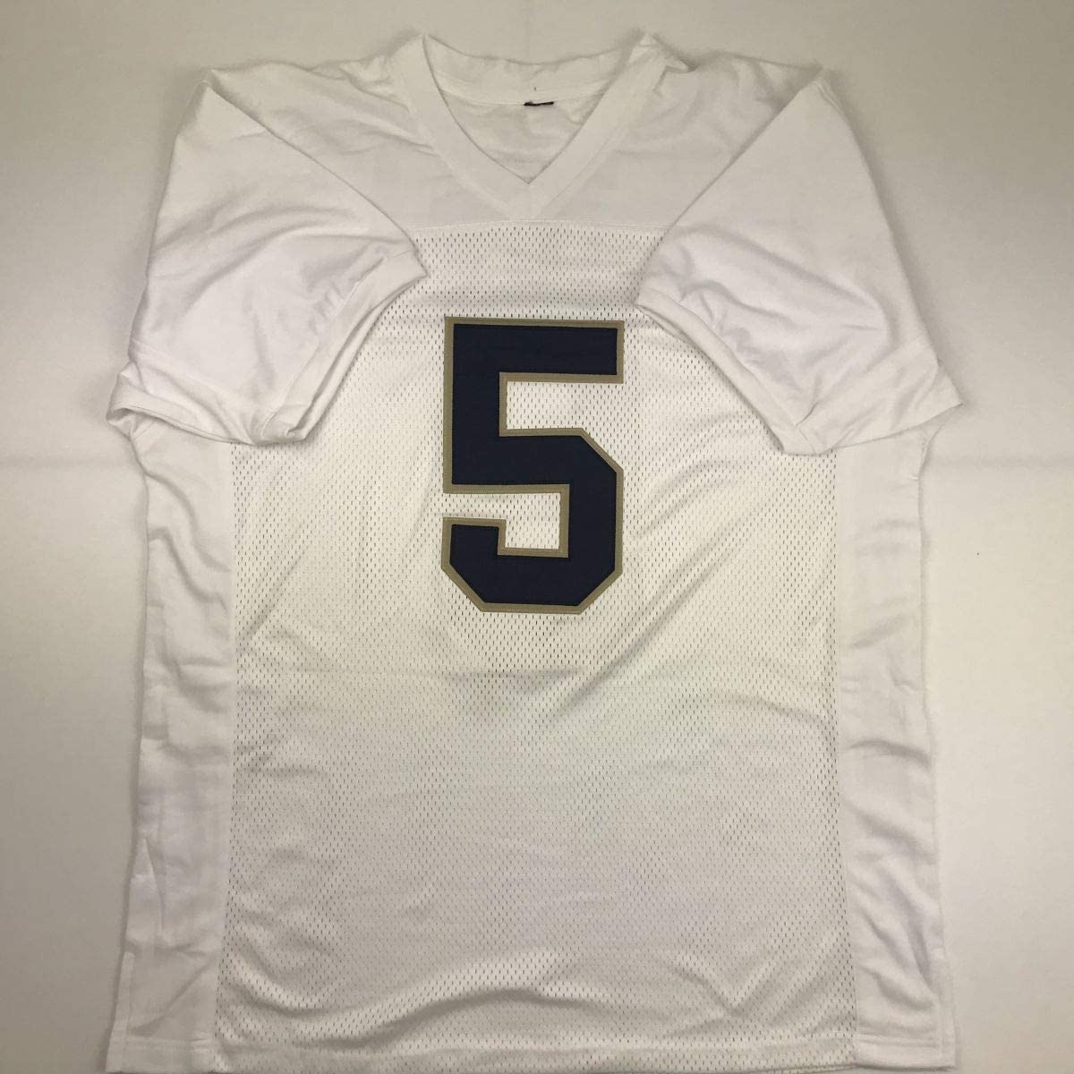 Autographed/Signed Manti Teo Te'o Notre Dame White College Football Jersey JSA COA