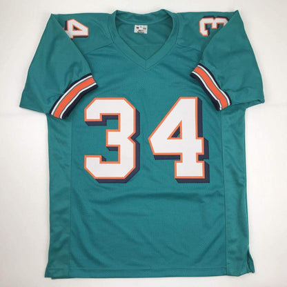 Autographed/Signed Ricky Williams Miami Teal Football Jersey PSA/DNA COA