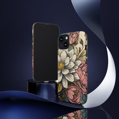 Beautiful White Floral Tough Case